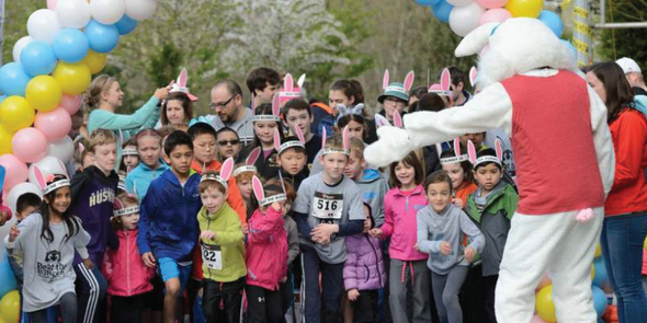 Beat the Bunny participants starting race in 2017