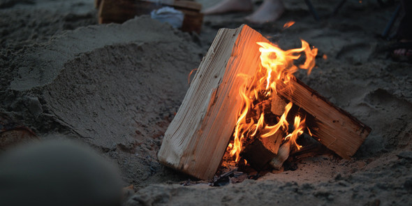Starting a campfire
