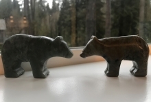 Soapstone sculpture of Bear