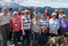 Group ohoto of Senior Citizens enjoying group tour