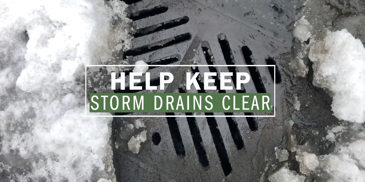 Clearing storm drain