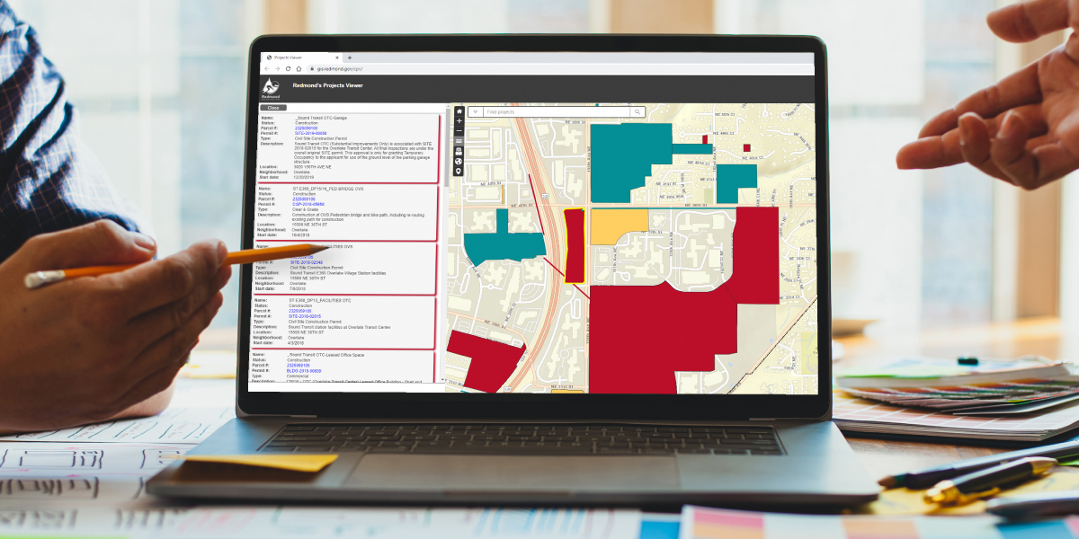 Project Viewer shown on laptop