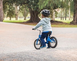 Child on bicycle
