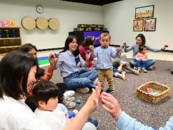 children playing musical instruments
