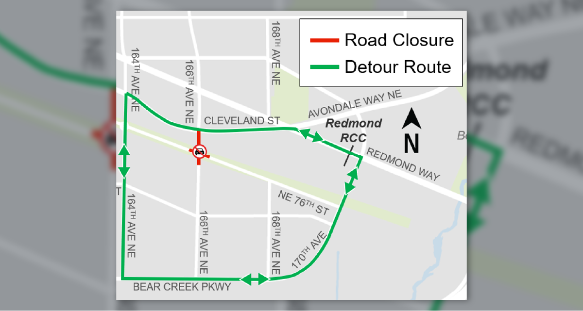 Road Closures in Downtown Redmond