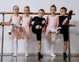 children performing ballet