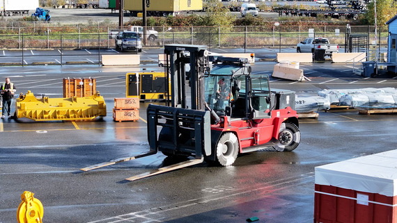 New forklift at EB1