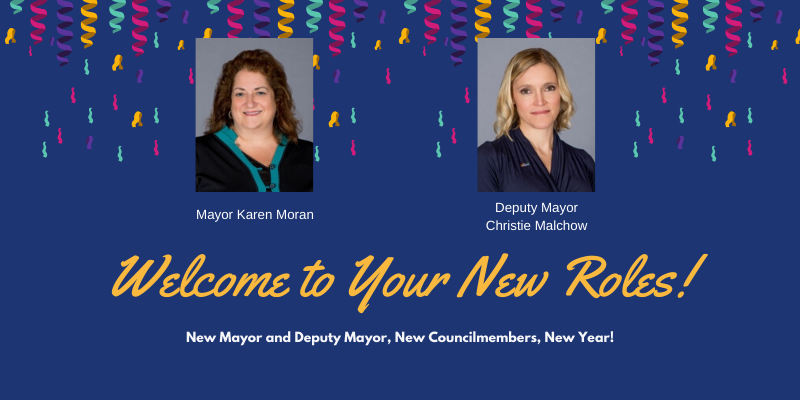 Welcome new mayor, deputy mayor, councilmembers