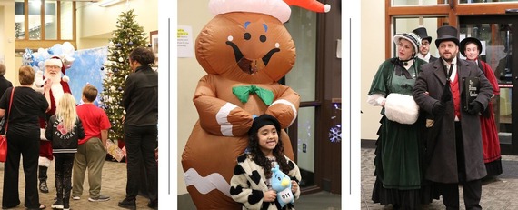 Holiday tree lighting event photos