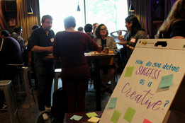 Mixer poster board and networking