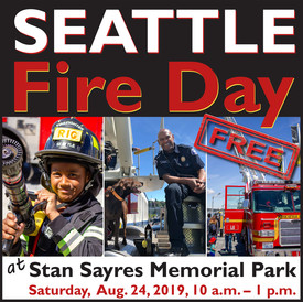 Seattle Fire Day promotional flyer