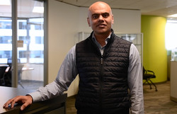 Seattle Chief Technology Officer Saad Bashir standing