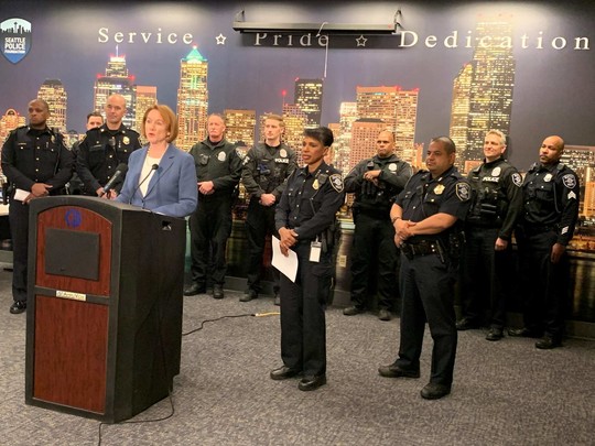 Mayor Durkan and Chief Carmen Best announce additional holiday emphasis patrols