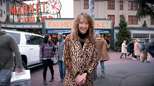 Nancy Guppy at Pike Place Market