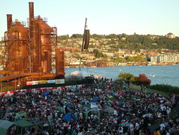 Seattle Gasworks Park on July 4