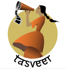 Woman with megaphone