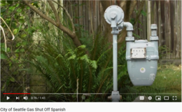 Gas Shut off Spanish