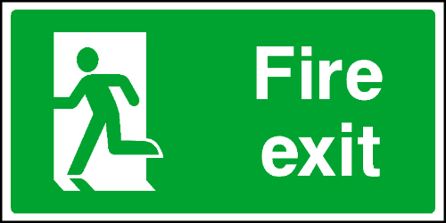 fire exit sign