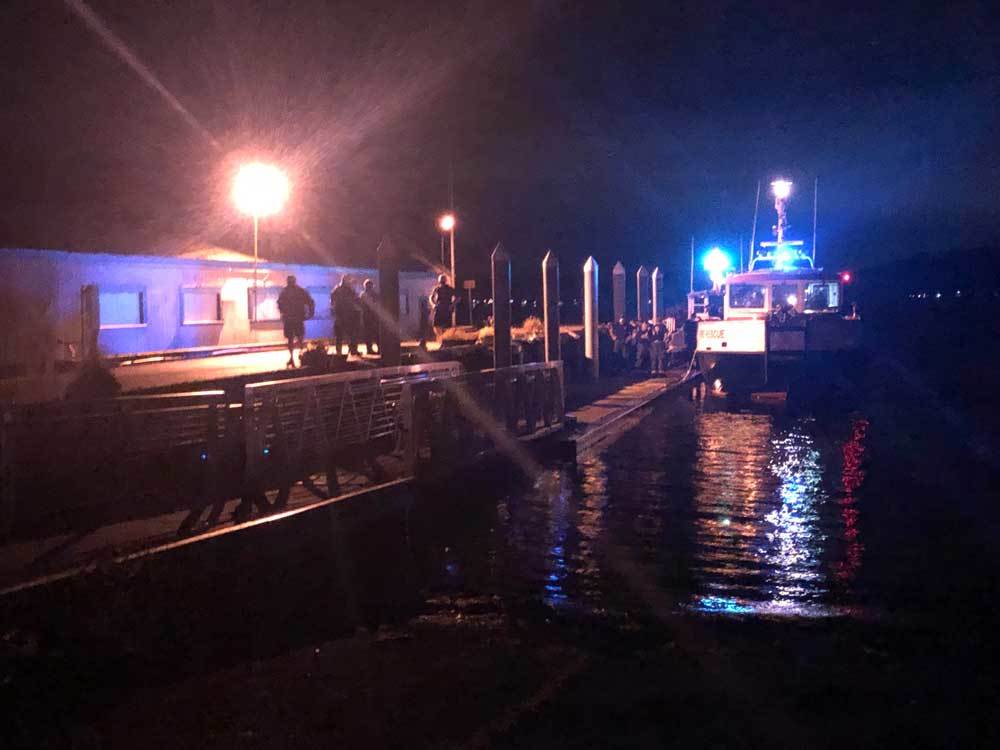 Fireboat rescues woman in water