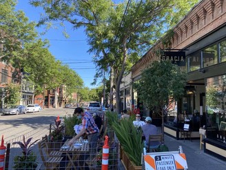 Garcia curbside outdoor dining