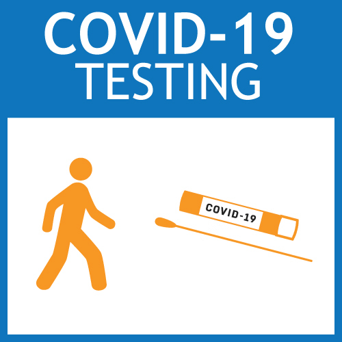 COVID-19 testing logo