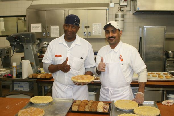 Chefs cooking together