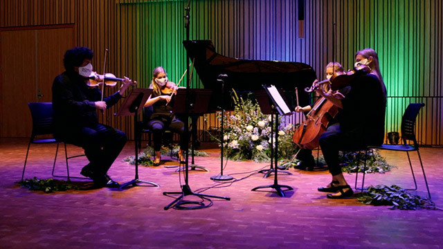 Music performed during a concert at the Nordic Museum in Ballard. 