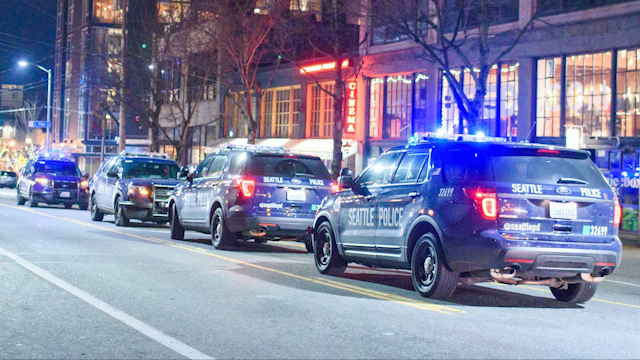 Seattle Police vehicles