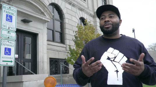 Corey Prince speaks about voting advocacy