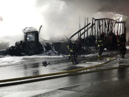 semi fire