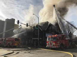 3-Alarm fire at 900 Block of NE 50th St