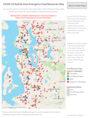 COVID Emergency Food Resources map