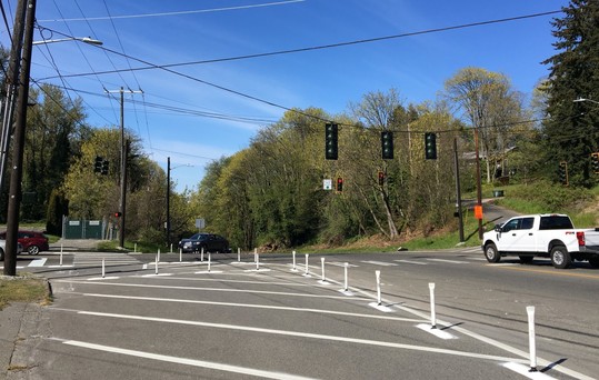 The temporary signal was installed at the intersection after the West Seattle High-Rise Bridge closure. 