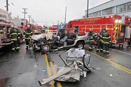Rescue Extrication on Airport Way S and S College St