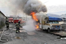 RV Fire at 60 Block of S Spokane St