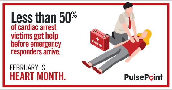 February is heart month - learn CPR and download the PulsePoint mobile app