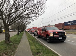 natural gas leak at airport