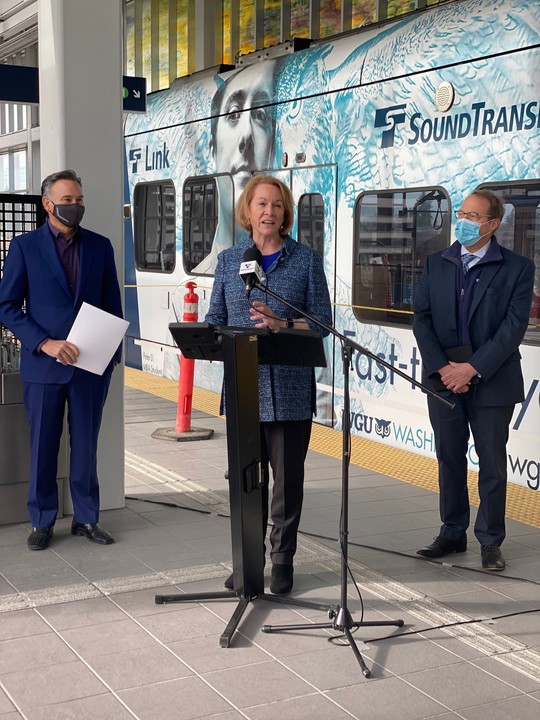 Mayor Durkan at the Northgate Link light rail extension