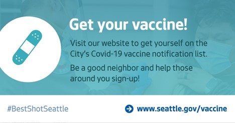 Graphic for www.seattle.gov/vaccine