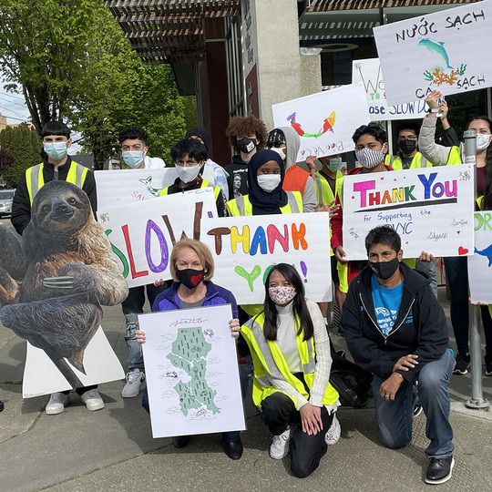Mayor Durkan with the Duwamish River Cleanup Coalition