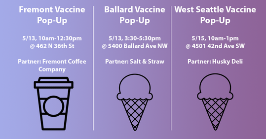 Graphic for community vaccination pop-ups
