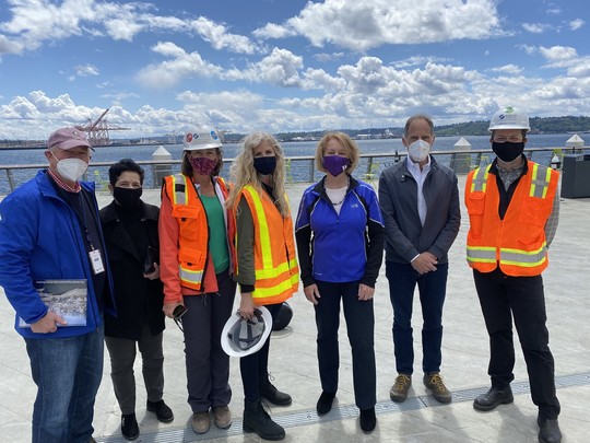 Mayor Durkan on Waterfront Walking Tour