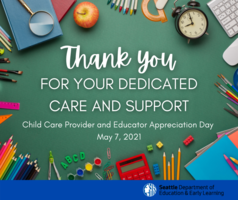 Educator and Child Care Provider Appreciation Day 