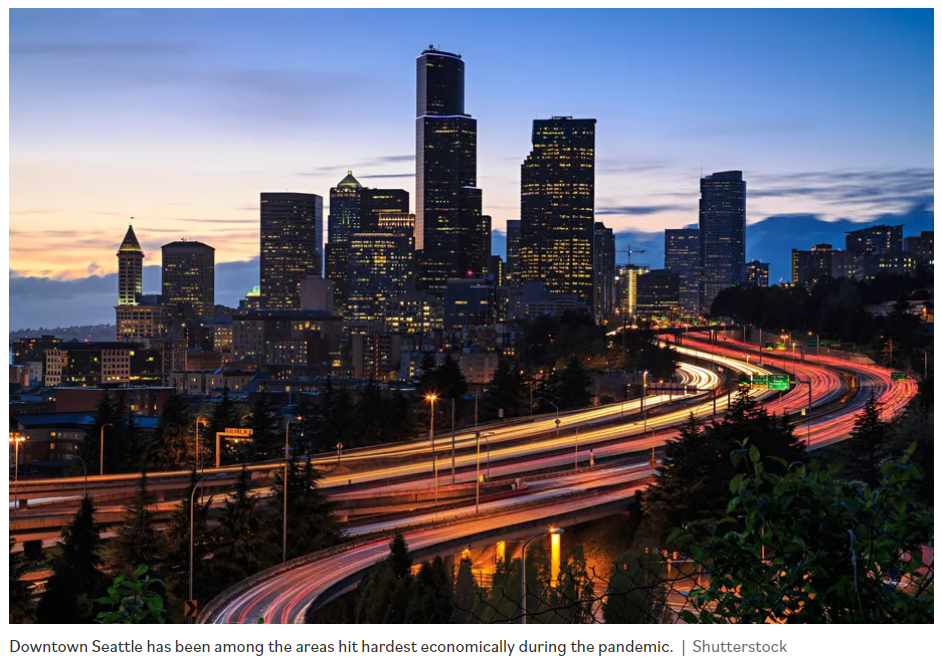 Photo of downtown Seattle skyline