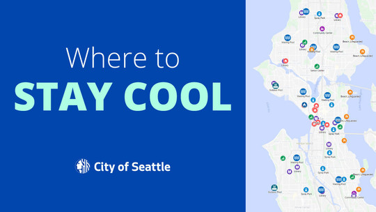 Map of cooling centers in Seattle this weekend