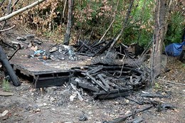 Fatal encampment fire