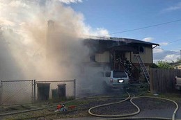 Fire at a residential building at the 11000 block of 55th Ave. S.