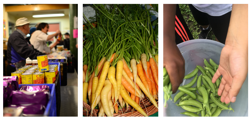 Phots of food from the City's emergency food response programs
