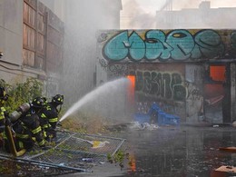 Vacant building fire at 600 block of Aurora Ave N