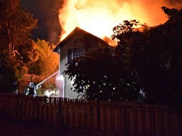 Residential fire at the 10,000 block of Wallingford Ave N